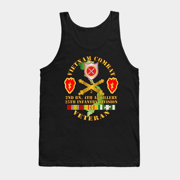 Vietnam Combat Veteran w 2nd Bn 4th Artillery DUI - 25th ID Tank Top by twix123844